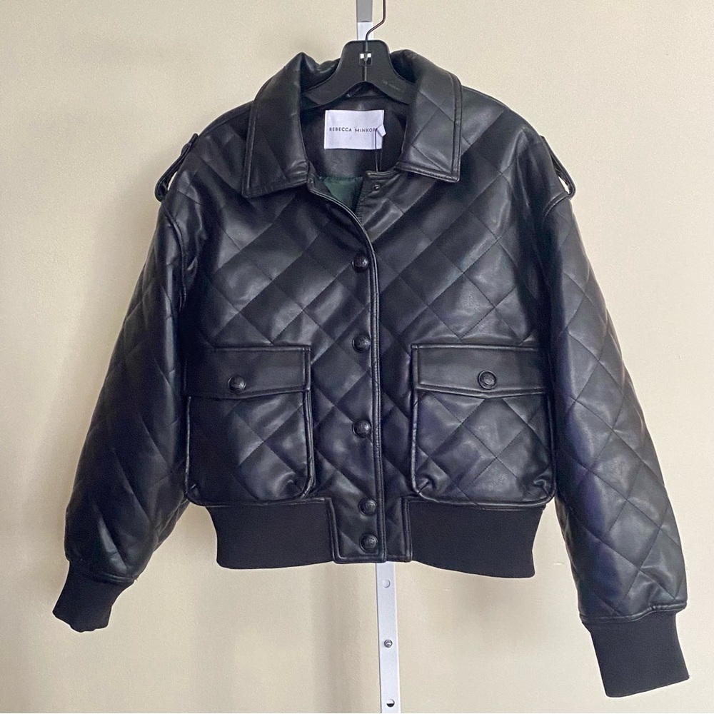 Rebecca Minkoff Quilted Bomber Jacket — S